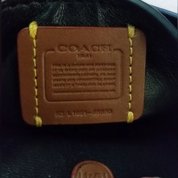 COACH PINK STUDDED WILD TEA ROSE DINKY FRINGE CROSSBODY RARE with COA - Picture 14 of 17